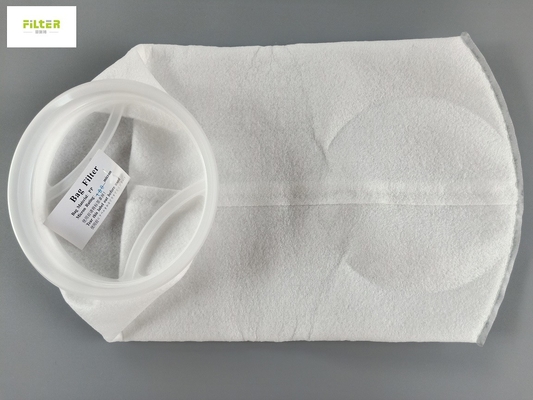 حقيبة تصفية المياه PTFE PP 100 ميكرون مع حلقة بلاستيكية