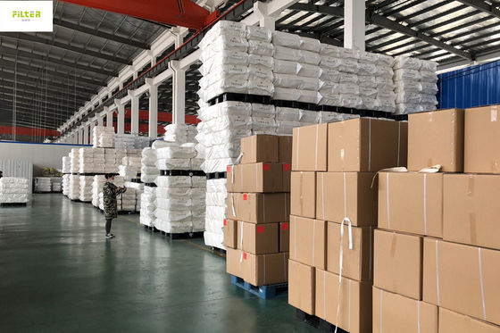 غزل الألياف الزجاجية PTFE حقيبة مرشح الغشاء ارتفاع درجة الحرارة القلويات الحرة