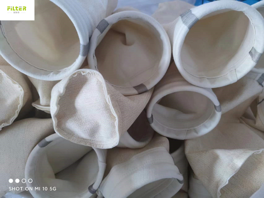 كيس مرشح جامع الغبار Nomex Aramid Polyester PPS P84 PTFE Fiberglass