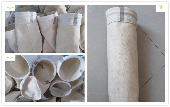 PTFE غشاء جامع الغبار البوليستر كيس مرشح نومكس لتنقية الغاز