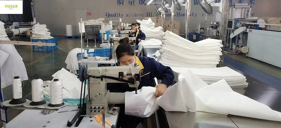 جولة مسطحة Nomex PP P84 PTFE PPS حقيبة مرشح الألياف الزجاجية لجامع الغبار