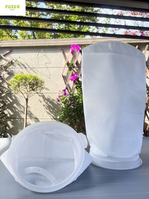 كيس فلتر السائل 10 ميكرون PP مع حلقة بلاستيكية 7 "X32"