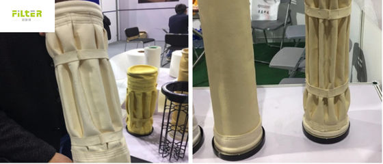 أكياس فلتر الغبار الصناعي المزدوجة من النومكس لمصانع الأسمنت