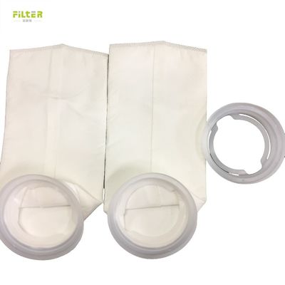أكياس المرشحات السائلة PE / PP / NMO / PTFE مواد مقاومة درجات الحرارة العالية