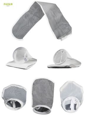 حقيبة فلتر سائل مقاومة للكيماويات متوفرة في مواد نايلون بوليستر وبولي بروبلين للصناعة