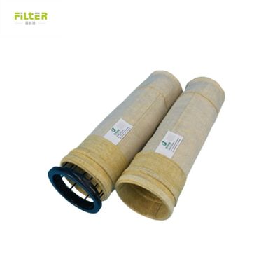 أغطية مرشح Nomex ذات درجة حرارة عالية من PTFE الألياف الزجاجية لمصنع الأسمنت
