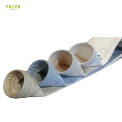 Non-ferrous Melting Fiberglass Filter Bag with PTFE Dipping Treatment and Heat-set for High Temperature Filtration
