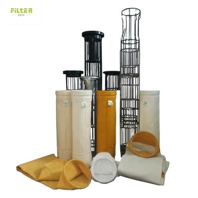 High temperature filter bag Nomex Aramid PTFE PPS non-woven filter for Dust Collector