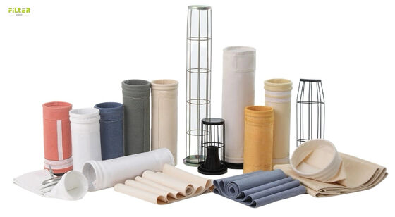 أكياس مرشح P84 PTFE ذات حجم مخصص مصنوعة من قماش مرشح P84 بوزن 550 جرامًا للمتر المربع لأنظمة تجميع الغبار والترشيح الصناعية المختلفة