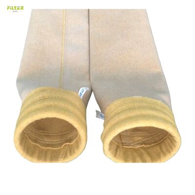 كيس تصفية PPS P84 PTFE الصناعي مع معالجة التقويم والغمر في PTFE لتصفية الغبار في مختلف المصانع
