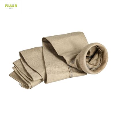 Heavy Duty PPS Filter Bags with Fiberglass Scrim and PTFE Dipping Treatment for Dust Filtration in Industrial Plants