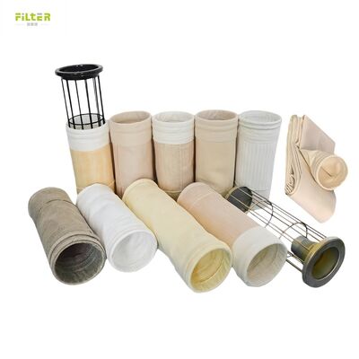 أكياس تصفية من البوليستر P84 PTFE المقاومة للحرارة لمصانع الأسفلت