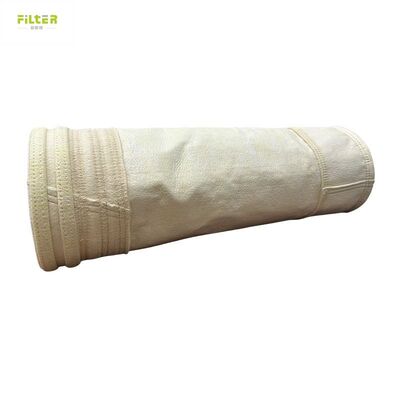Durable Fiberglass Filter Bag Needle Punched Polyester Felt Reinforced Bottom Suitable for Industrial Dust Collection Applications