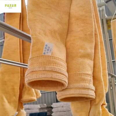 أكياس تصفية P84 قابلة للتخصيص المصنعة مع قماش تصفية 550 GSM P84 لأنظمة جمع الغبار الصناعية المختلفة