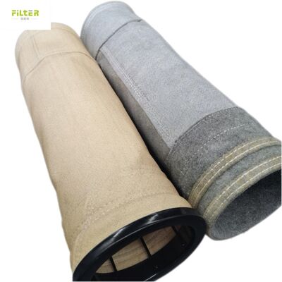 حقيبة مرشحات PPS PTFE مضادة للتآكل عالية درجة الحرارة من ألياف الزجاج Aramid لصفحة الكيس الصناعي