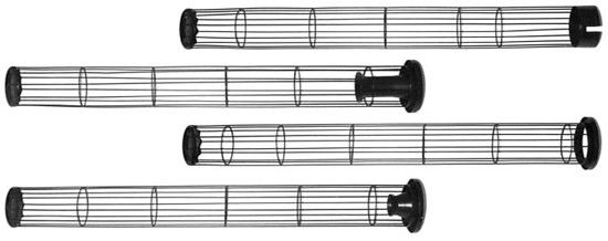 ترشح السيليكون الزنك مطلي درجة حرارة عالية تصفية حقيبة قفص / حقيبة دعم أقفاص الشكل المخصص