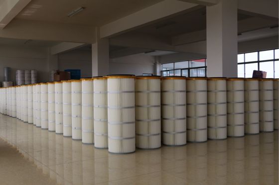 غطاء الحديد مطوي تصفية خرطوشة ثلاثة - العروات لتركيز الغبار كبير