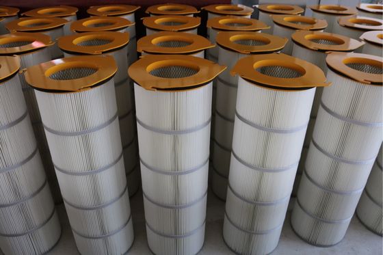 غطاء الحديد مطوي تصفية خرطوشة ثلاثة - العروات لتركيز الغبار كبير