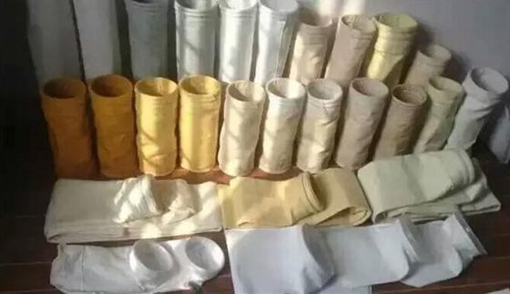 أكياس تصفية درجة حرارة عالية 800GSM / حقيبة تصفية الألياف الزجاجية الجيب FMS