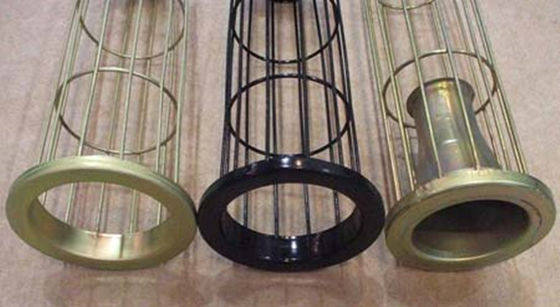 ترشح السيليكون الزنك مطلي درجة حرارة عالية تصفية حقيبة قفص / حقيبة دعم أقفاص الشكل المخصص