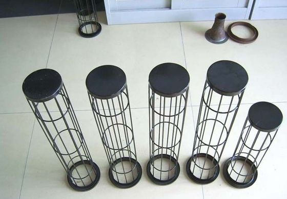 ترشح السيليكون الزنك مطلي درجة حرارة عالية تصفية حقيبة قفص / حقيبة دعم أقفاص الشكل المخصص