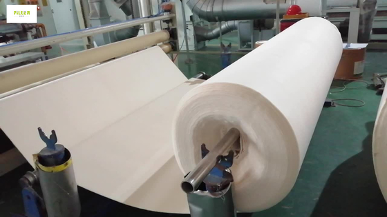 شعرت Arcylic Needle Needle Filter Cloth 550GSM لمرشح الأكياس الصناعية المضاد للتآكل