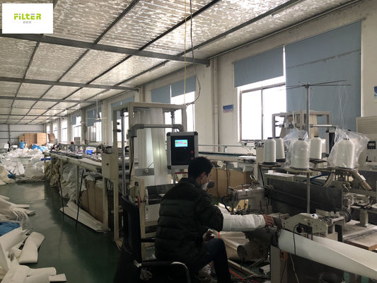 750GSM الألياف الزجاجية مرشح حقيبة غشاء PTFE لمصنع الأسمنت الصلب