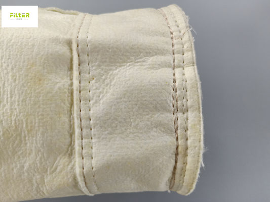 كيس مرشح الغبار درجة حرارة عالية الألياف الزجاجية نومكس PTFE إبرة شعر