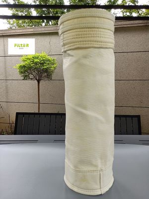 كيس مرشح الغبار درجة حرارة عالية الألياف الزجاجية نومكس PTFE إبرة شعر
