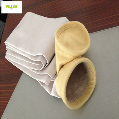 أكياس تصفية الألياف الزجاجية غشاء PTFE لجامع الغبار مصنع الأسمنت الصلب