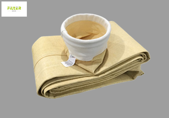 550GSM Aramid Nomex حقيبة تصفية درجة الحرارة العالية لمرشح الغبار